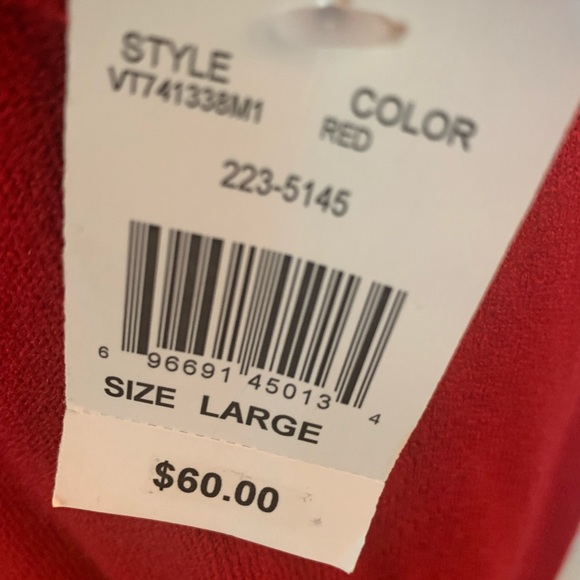 Red sweater dress with cowl neck - Picture 2 of 4